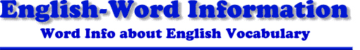 English Word Information