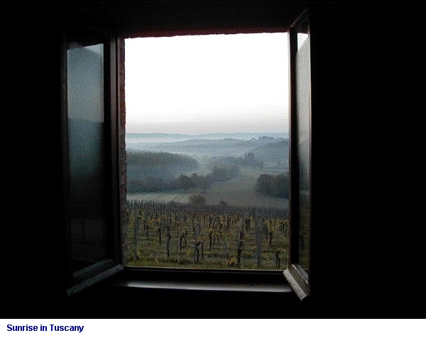 Sunrise in Tuscany